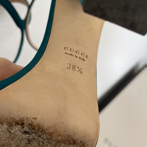 Gucci leather high heel sandals. In very good condition. - Picture 8 of 8